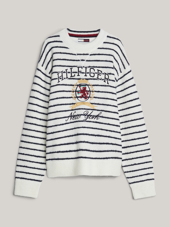 Breton Stripe Crest Relaxed Jumper