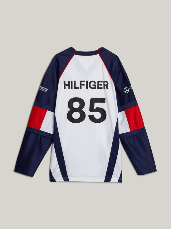 Tommy x Mercedes F1 x CR Back Graphic Hockey Sweatshirt