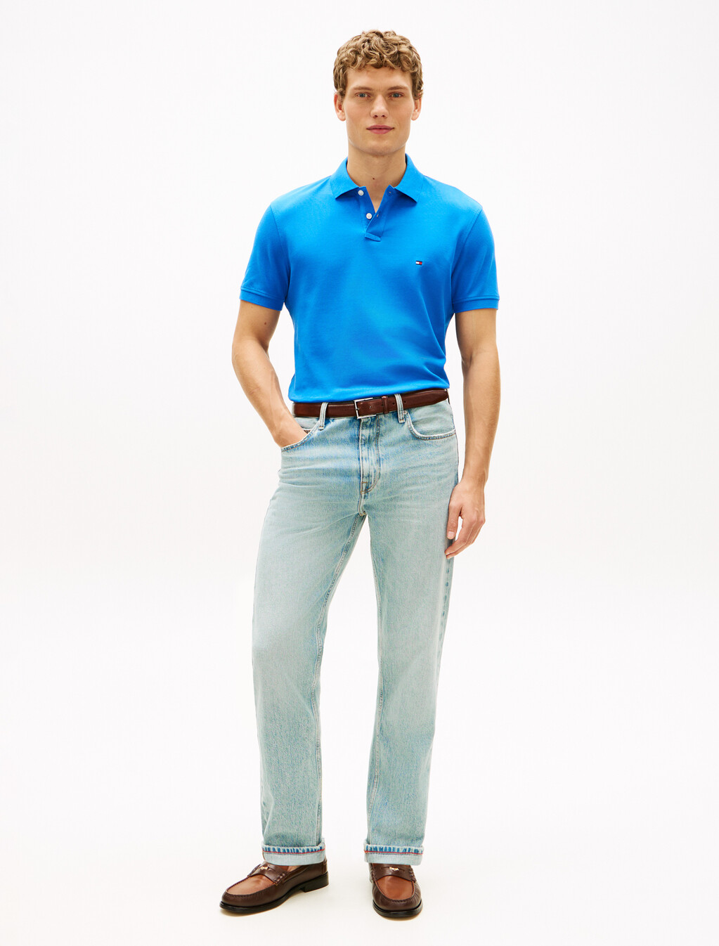 Asia Fit 1985 Regular Polo, Blue Orbit, hi-res