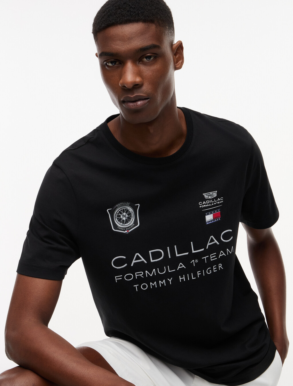 TH x Cadillac Formula 1&reg; Team Back Graphic T-Shirt, Black, hi-res