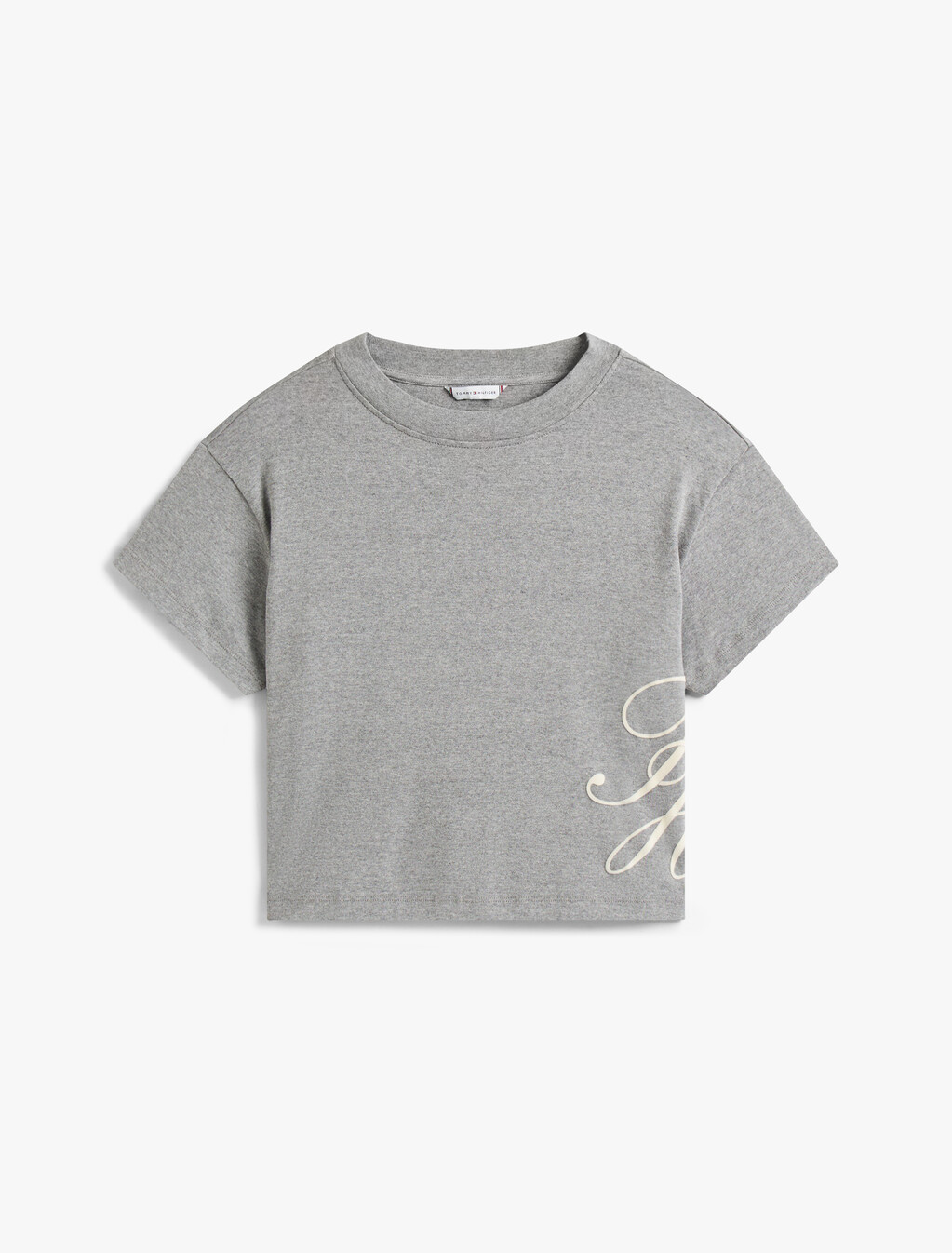 Logo Appliqué Relaxed T-Shirt, Med Grey Heather, hi-res