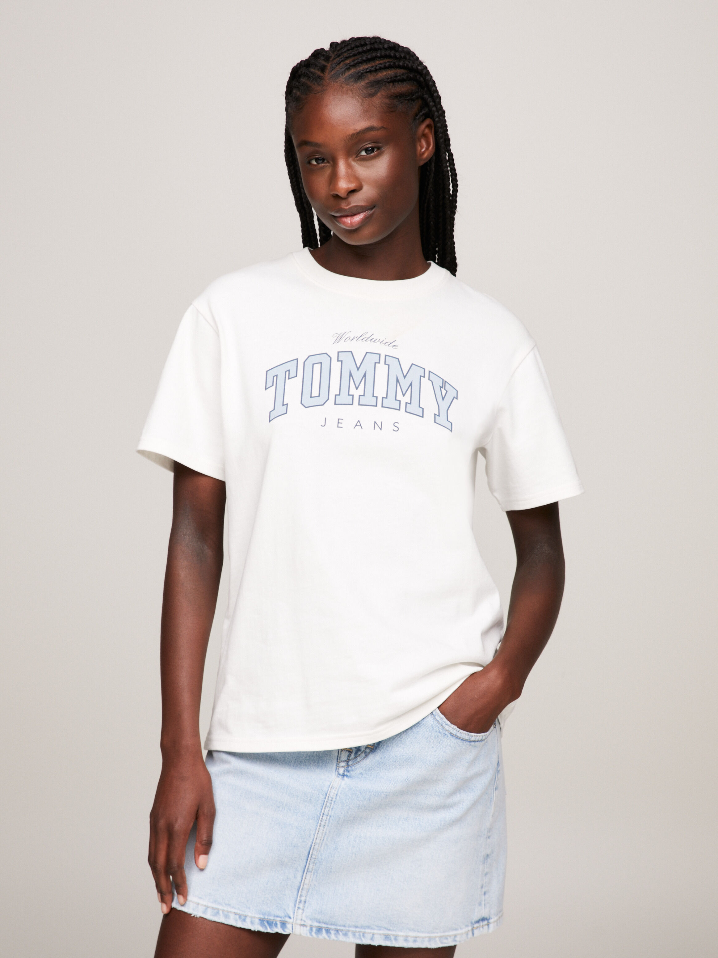 Tee shirt tommy jeans femme hot sale