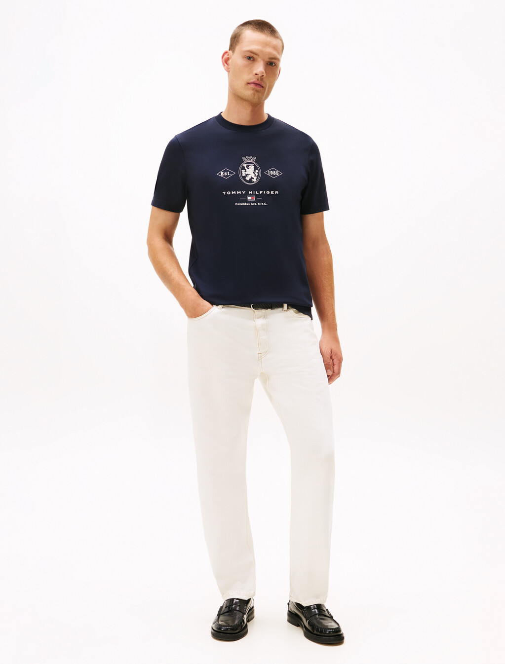 Varsity Graphic Interlock Knit T-Shirt, Desert Sky, hi-res