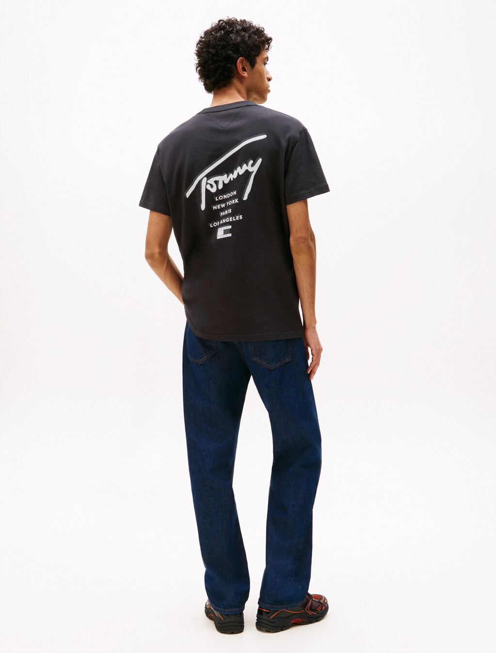 Signature Back Logo Jersey T-Shirt, Black, hi-res