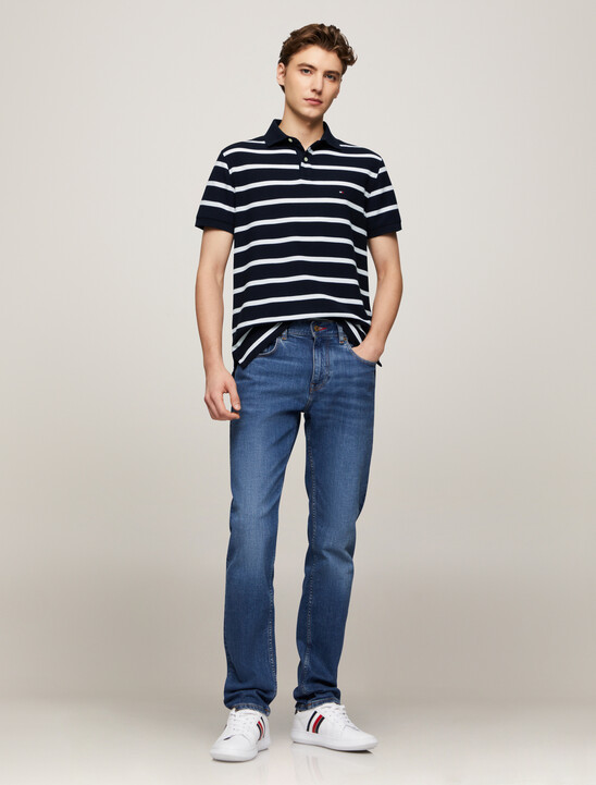 Refined Stripe Stretch Polo