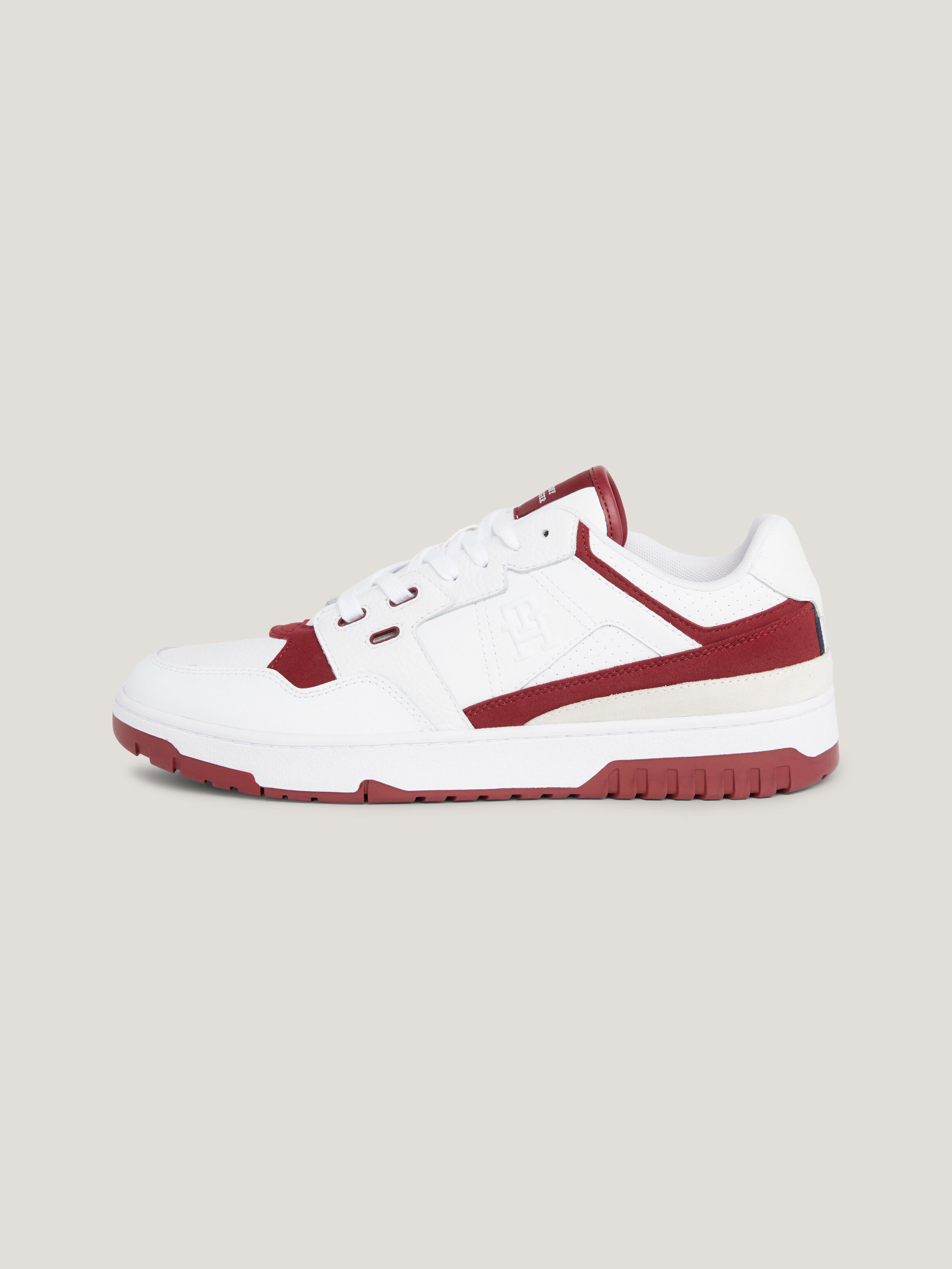 Red tommy hilfiger trainers discount