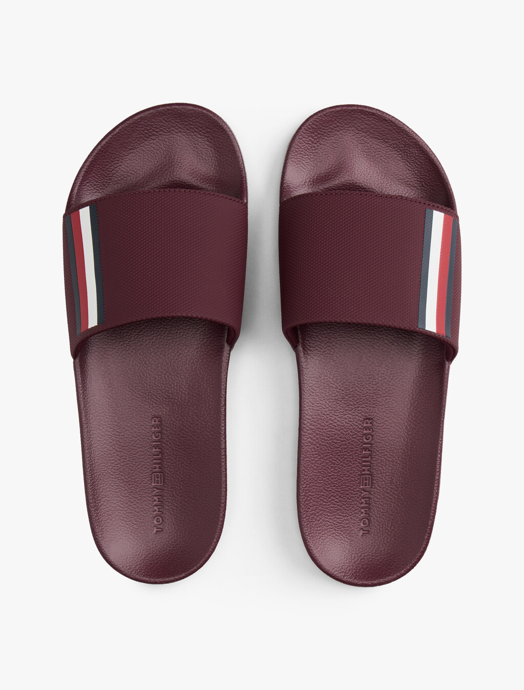 Textured Pool Slides, Deep Burgundy, hi-res