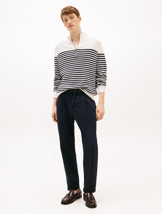 Textured Quarter-Zip Jumper