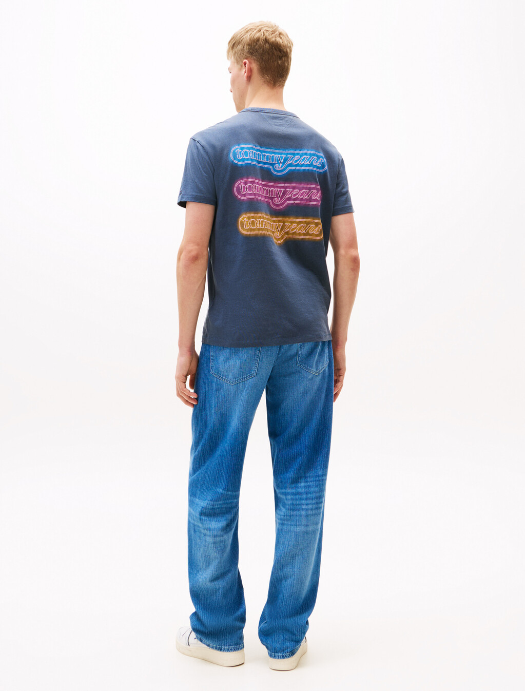 Novelty Fair Print T-Shirt, Dark Night Navy Coney Island, hi-res
