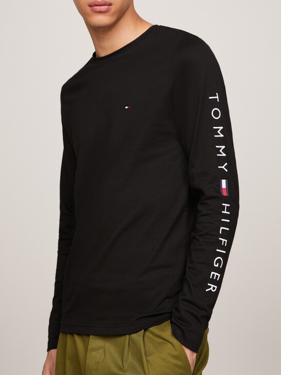 Organic Jersey Logo Long Sleeve T-Shirt