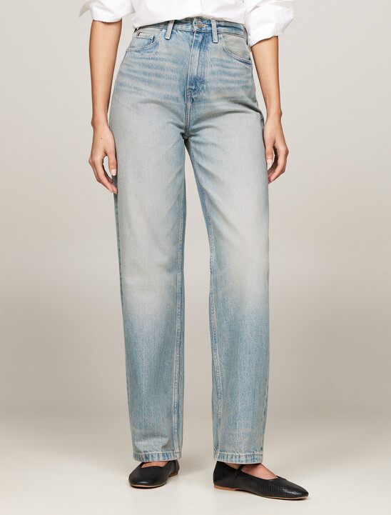 High Rise Relaxed Straight Leg Jeans