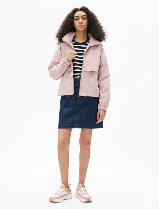 Short Nylon Windbreaker