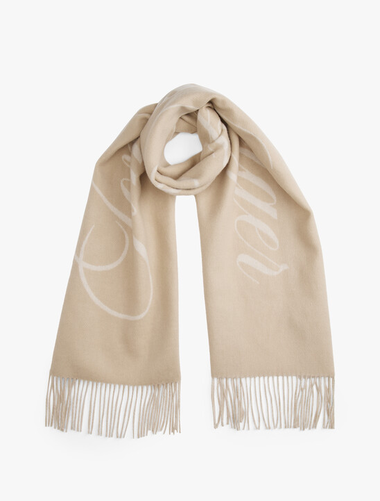 Pure Wool Logo Scarf