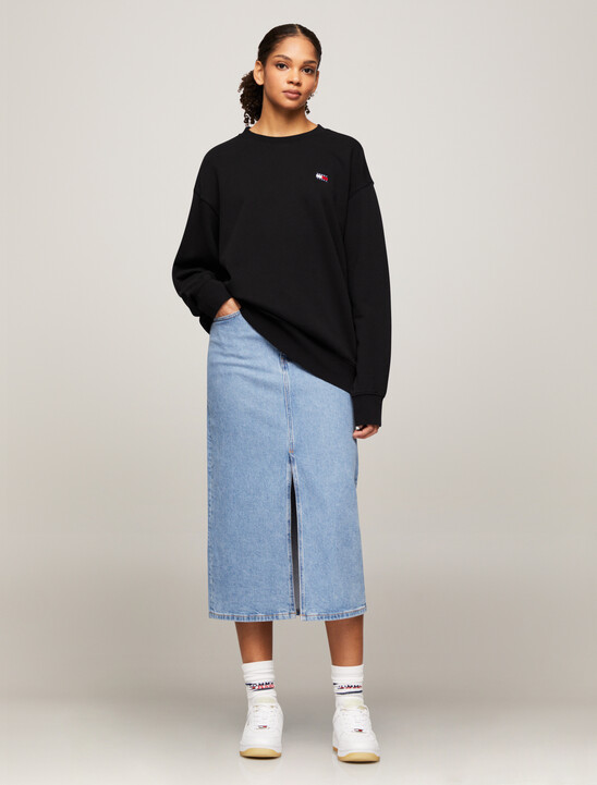Relaxed Logo Badge Sweatshirt