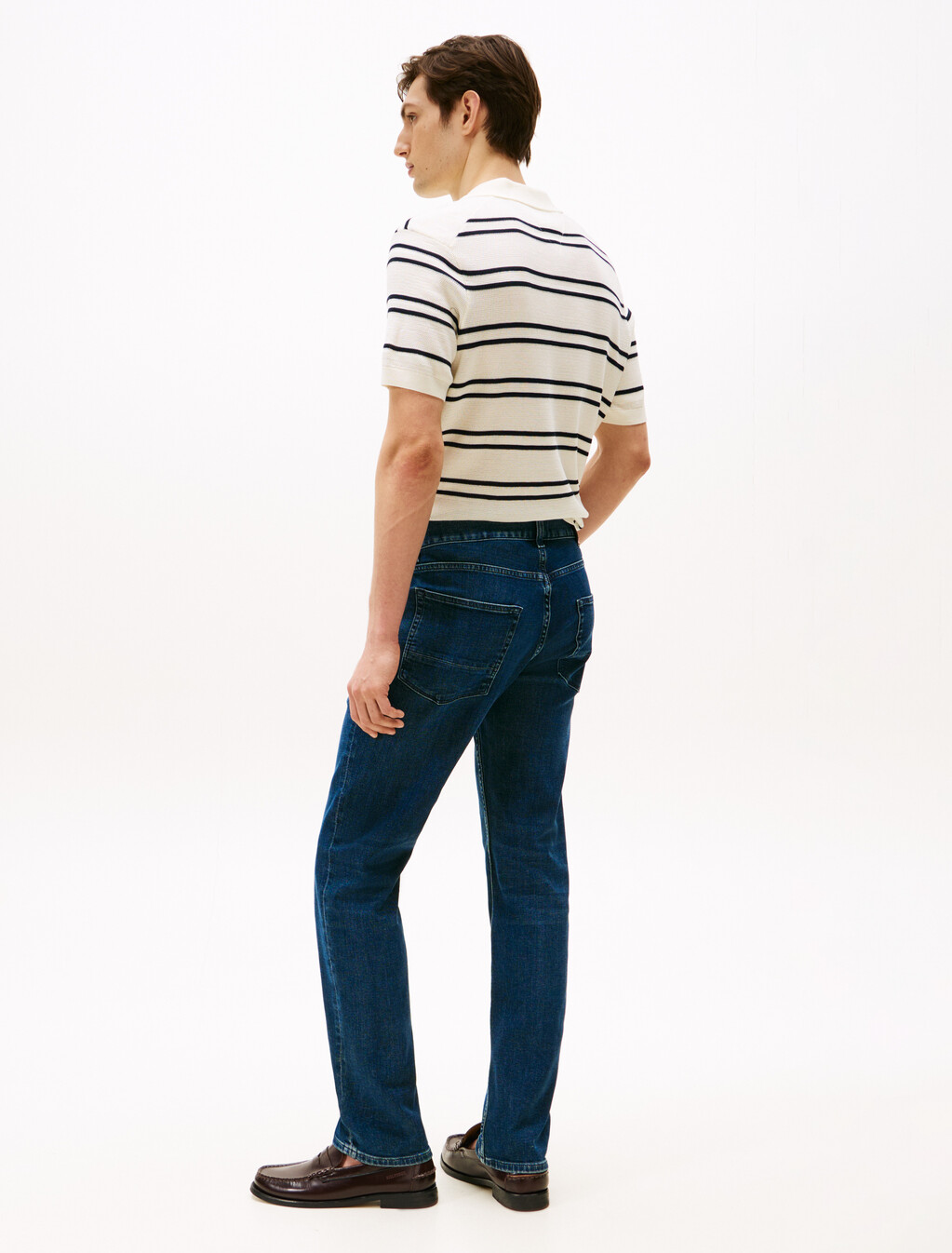 Denton Washed Straight Leg Jeans, Tinted Blue, hi-res