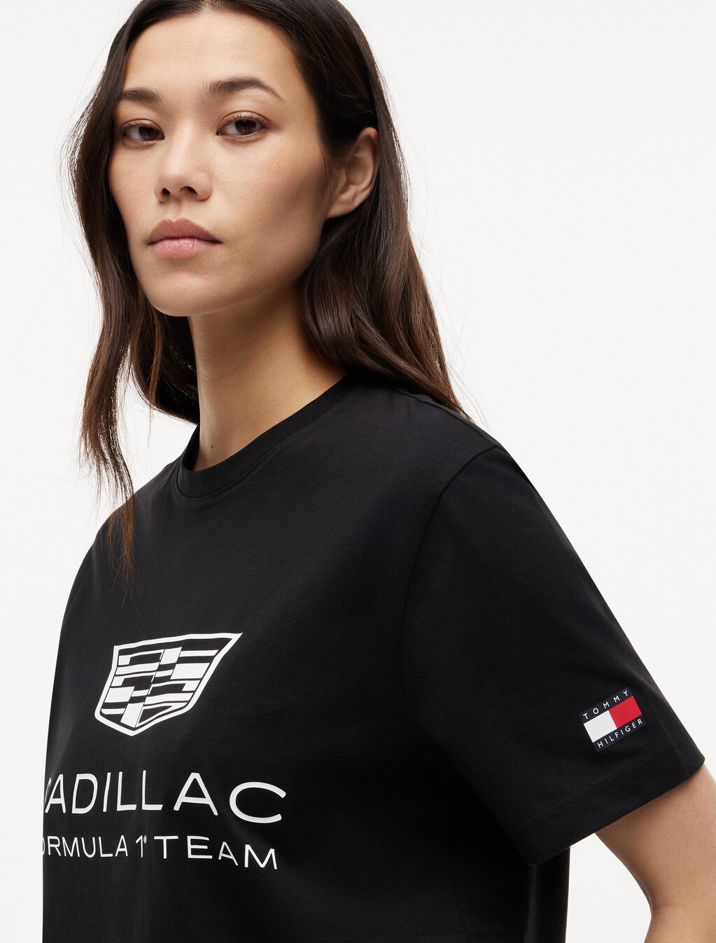 TH x Cadillac Formula 1&reg; Team Logo T-Shirt, Black, hi-res