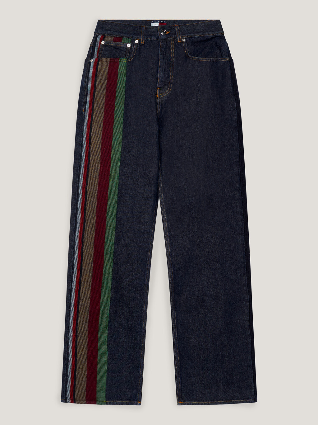 Tommy x Pendleton New York Stripe Straight Jeans, Denim, hi-res