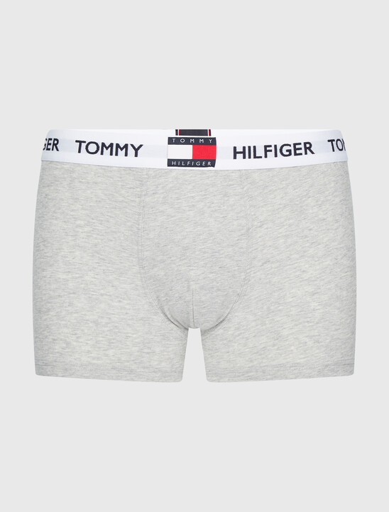 Logo Waistband Cotton Blend Trunks