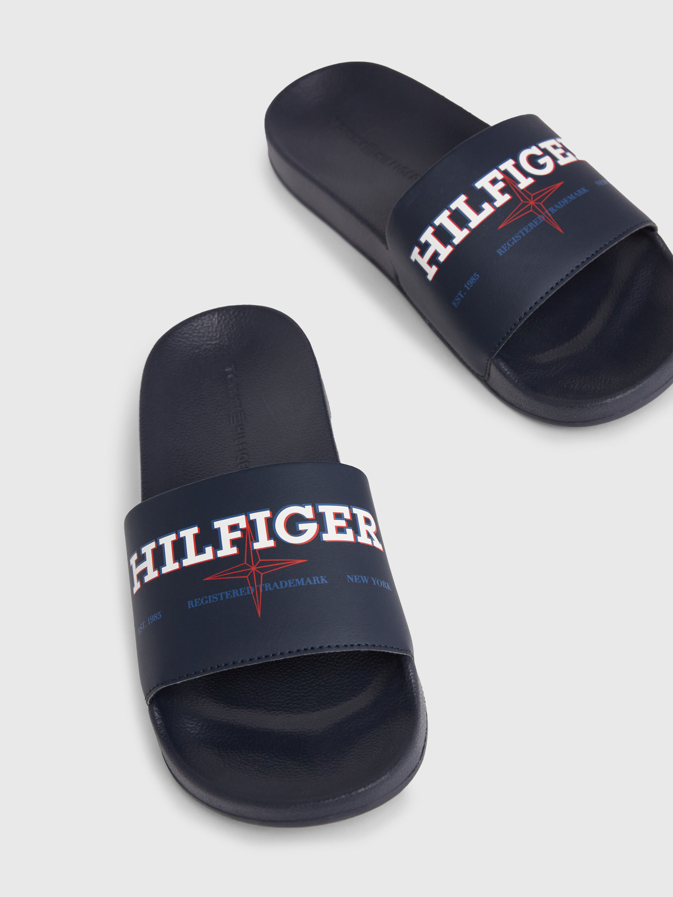 Red tommy hilfiger new arrivals sliders