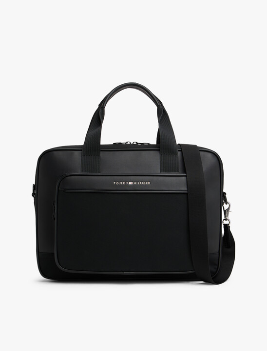 Metal Logo Laptop Bag