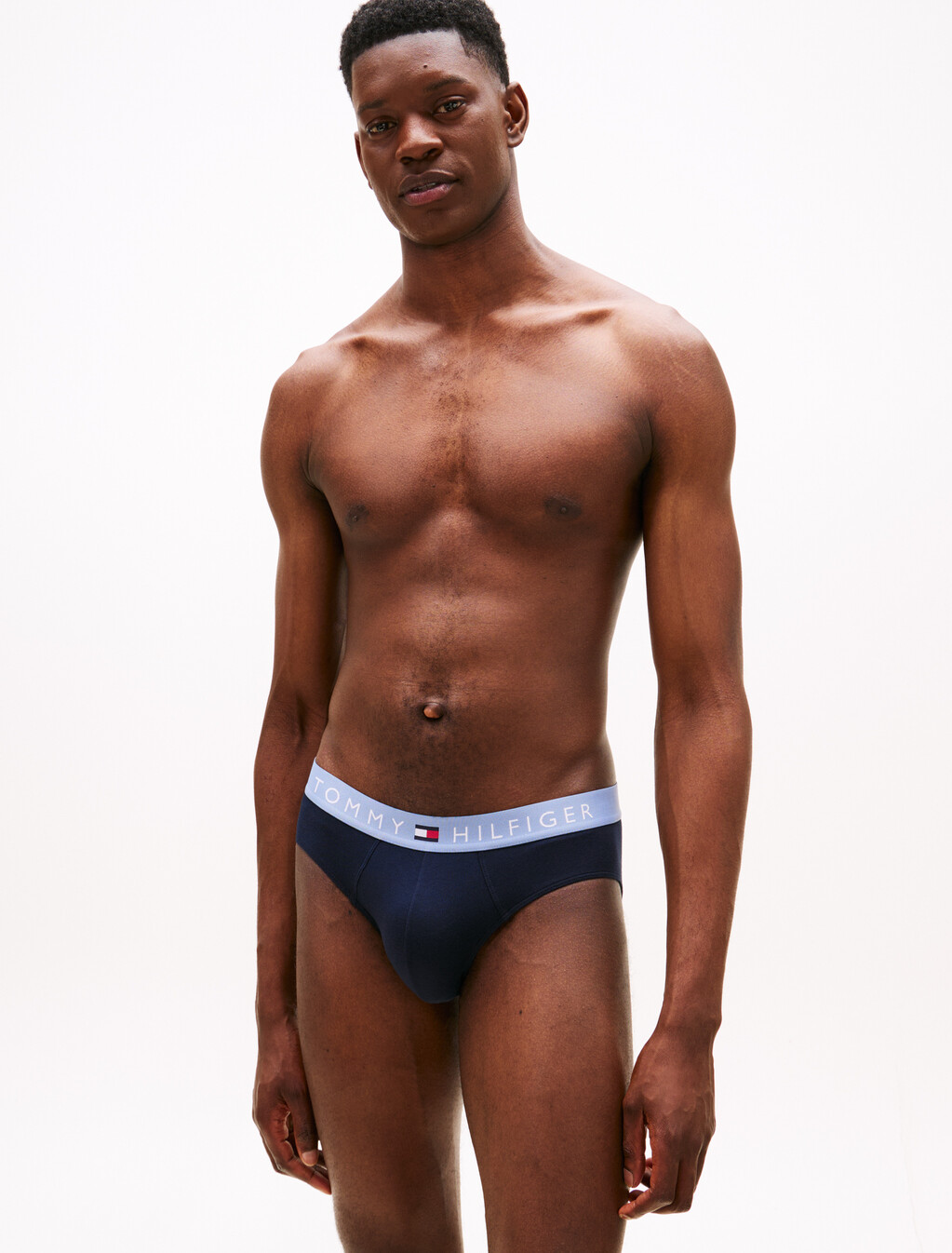 3 Pack Logo Brief, Prp Nvy/Hckory/Brk Blu, hi-res