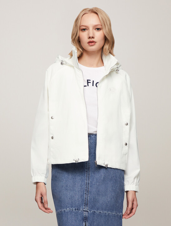 Crest Embroidery Windbreaker Jacket