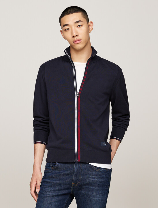 Tipped Zip Thru Jacket