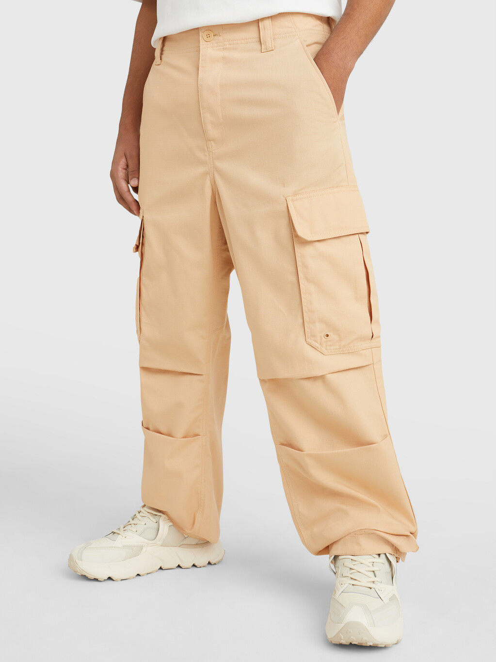 Aiden Baggy Cargo Trousers, Trench, hi-res