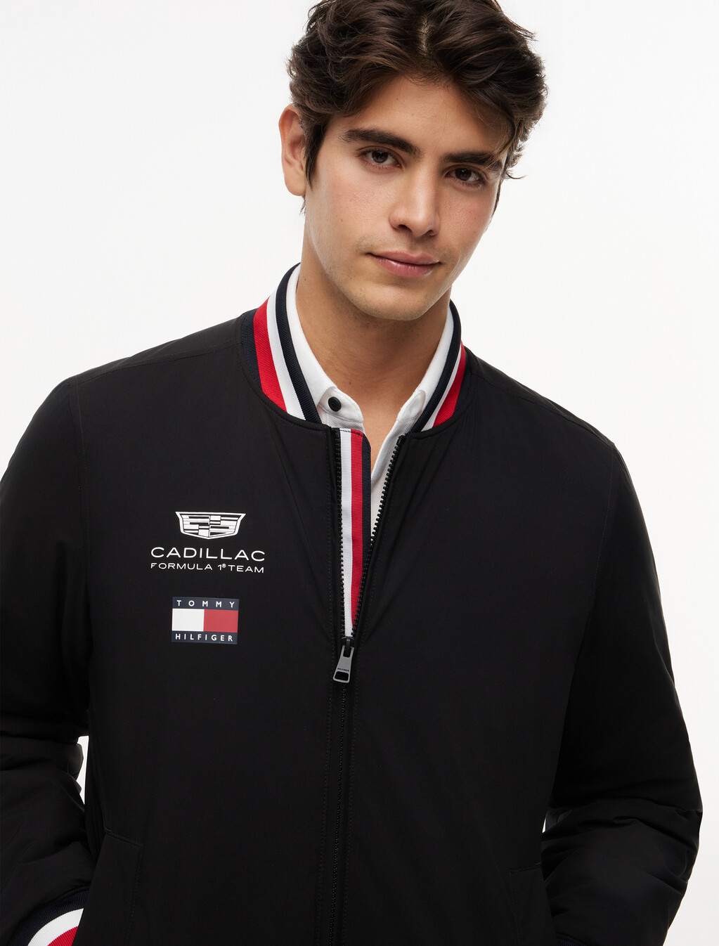 TH x Cadillac Formula 1&reg; Team Replica Varsity Jacket, Black, hi-res