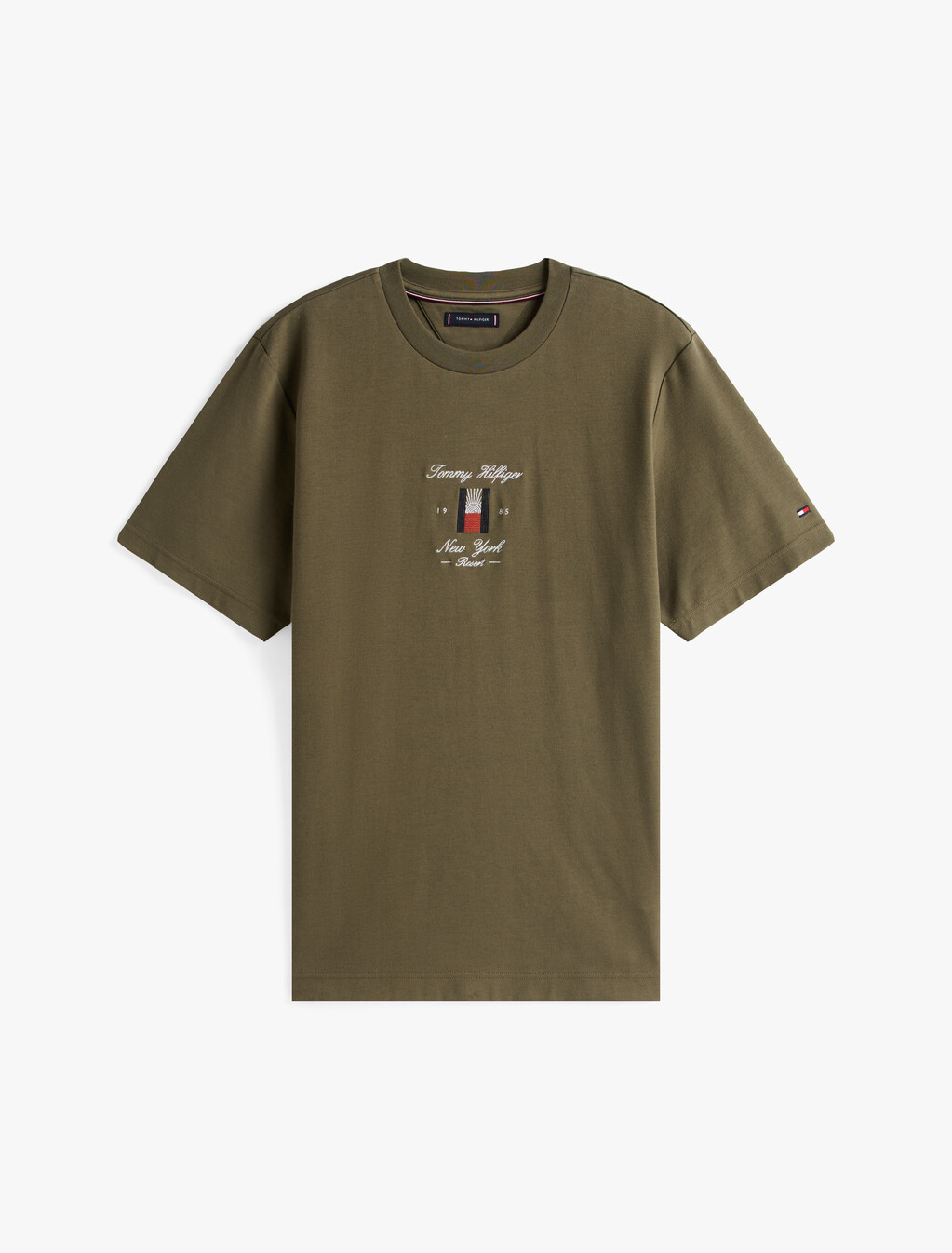 Seasonal Flag Logo T-Shirt, Battle Green, hi-res