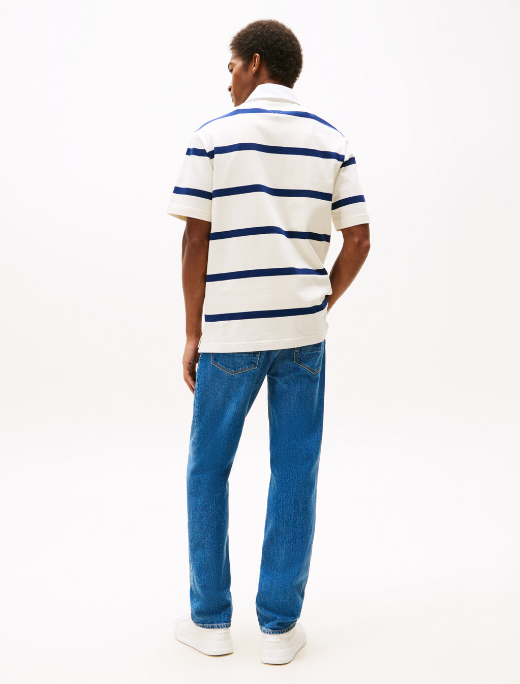 Classic Fit Rugby Shirt, Preppy Navy / Ivory Petal, hi-res