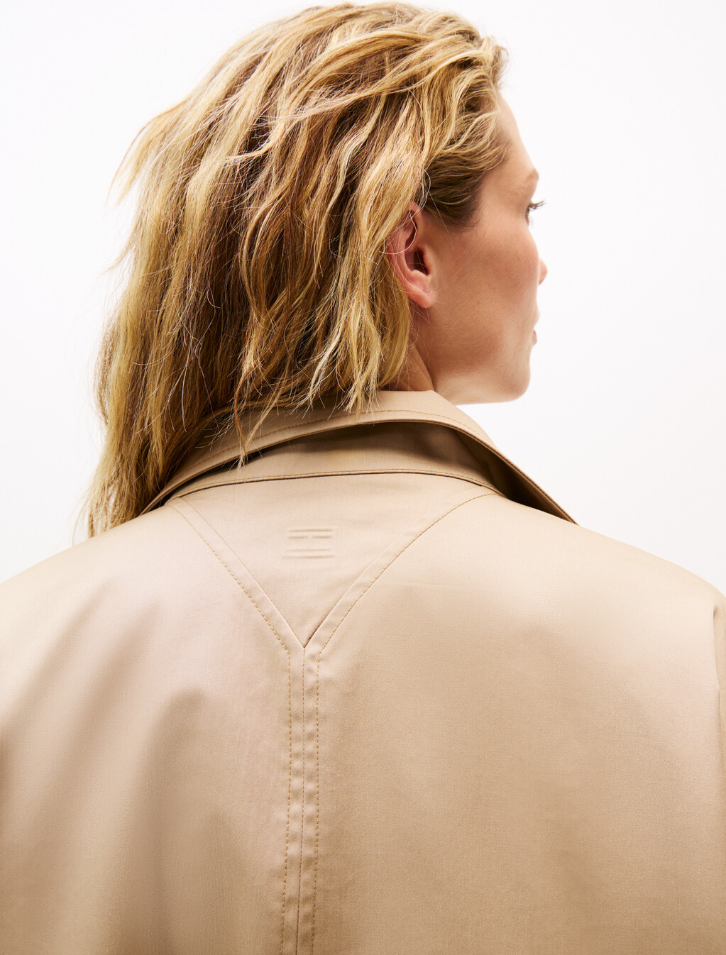 Water Repellent Oversized Car Coat, Beige, hi-res