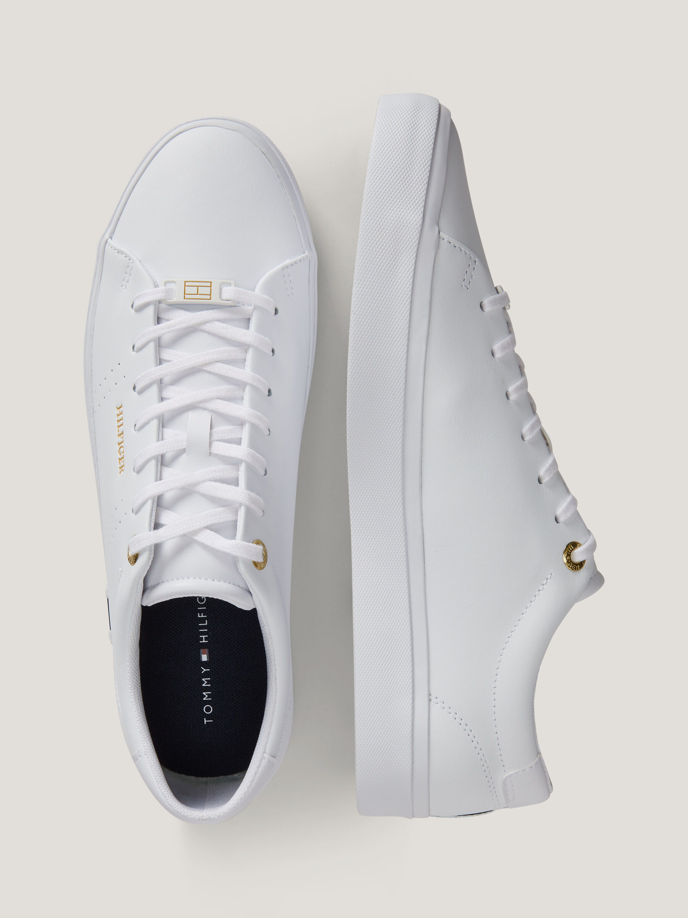 White tommy cheap trainers