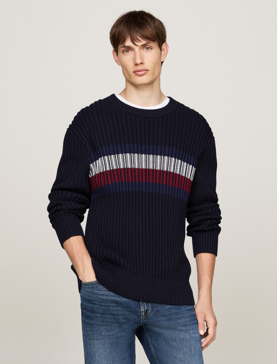 Chunky Rib-Knit Relaxed Jumper
