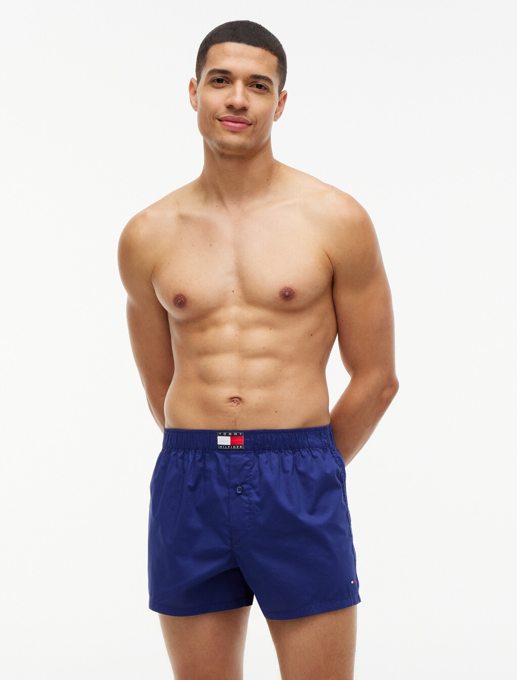 Woven Print Boxer 3 Pack, Nvy Gl St Pld/Blu Ink/Rd Gl Pld Cla, hi-res
