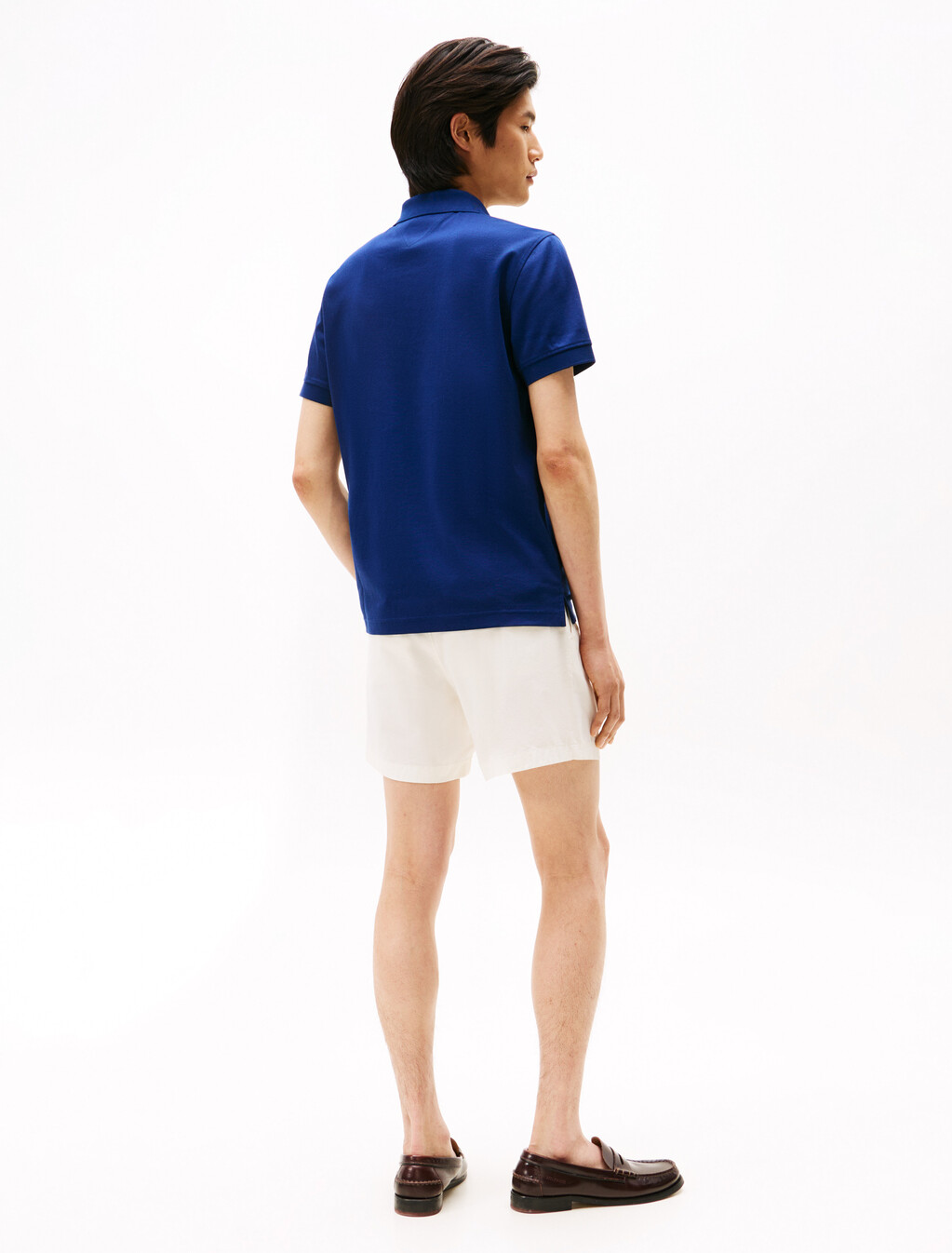 Signature Stripe Jacquard Polo, Preppy Navy, hi-res