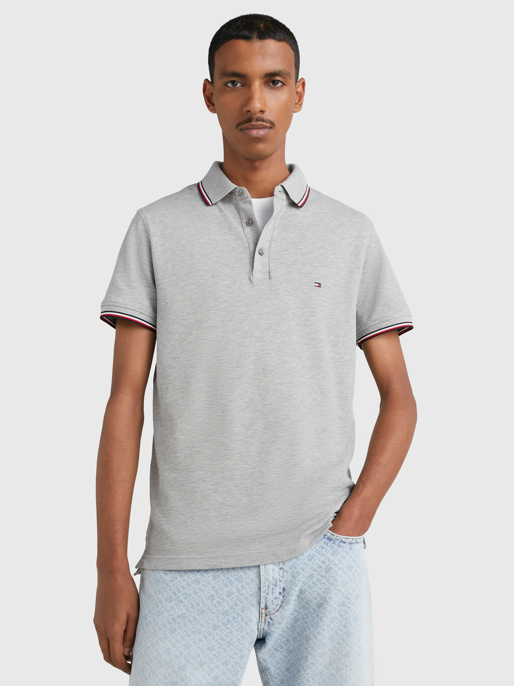 Tommy hilfiger polo shirt slim fit Clearance