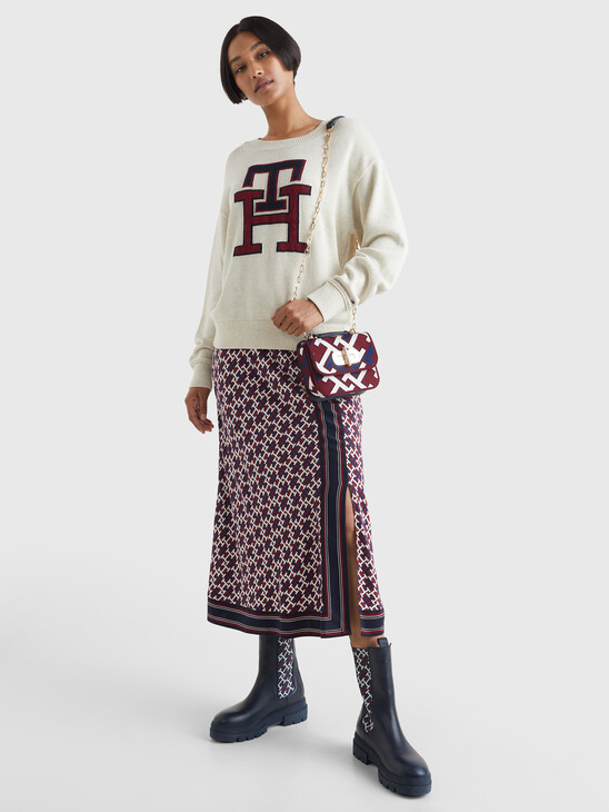 TH MONOGRAM CREW NECK JUMPER
