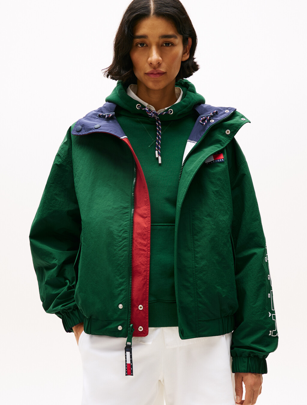 Hilfiger Sailing Reversible Relaxed Jacket, Ornamental Green/Multi, hi-res