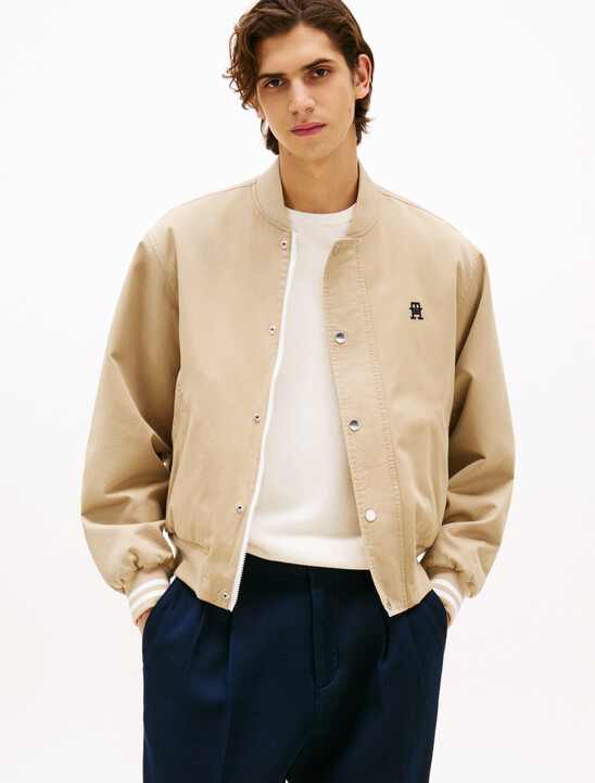 Reversible Bomber Jacket, Sandalwood Reversible Bomber Jacket