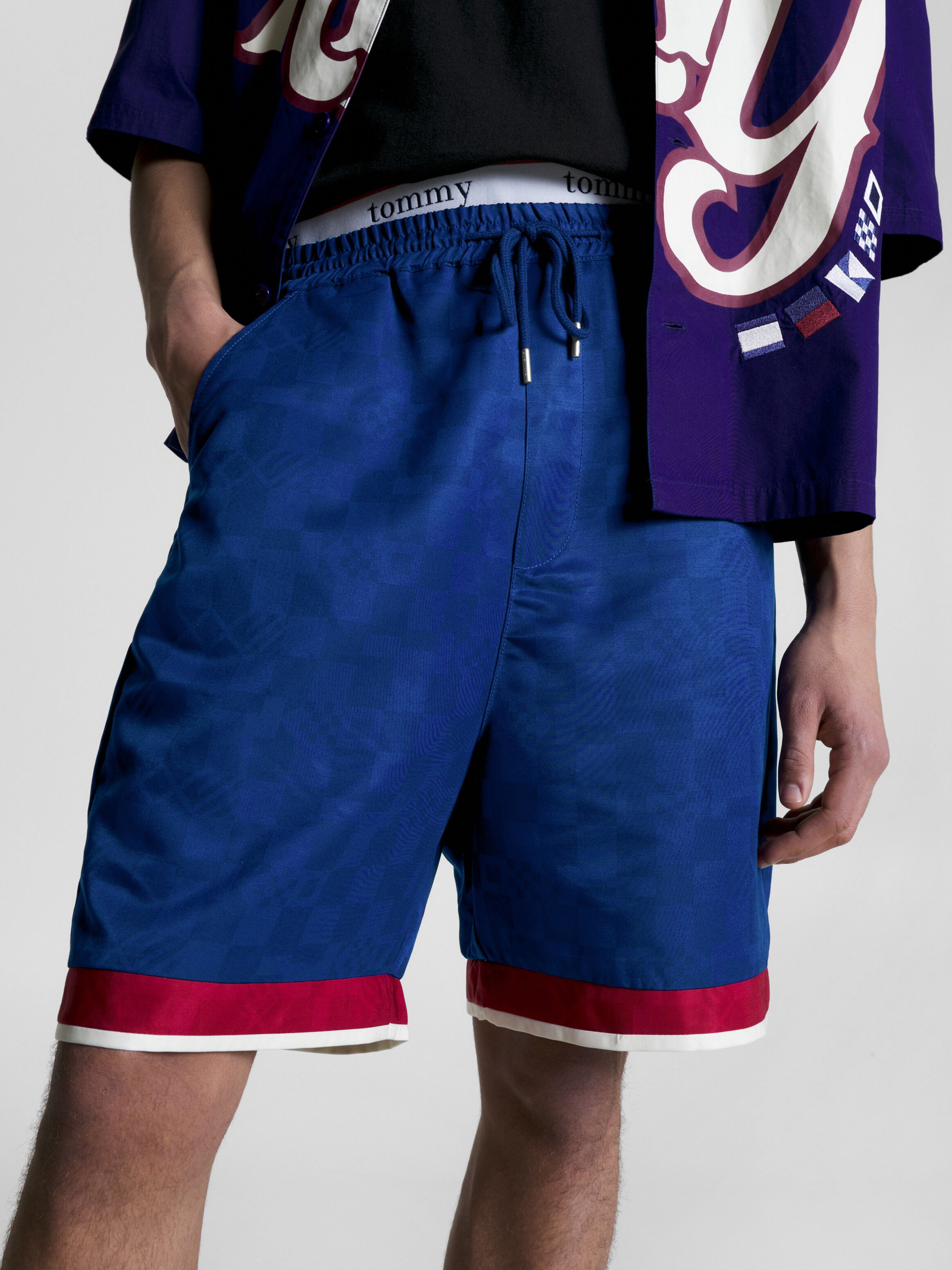 Red tommy deals shorts