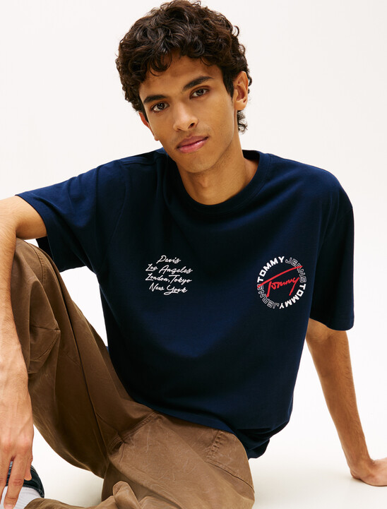 Circular Back Logo Relaxed T-Shirt