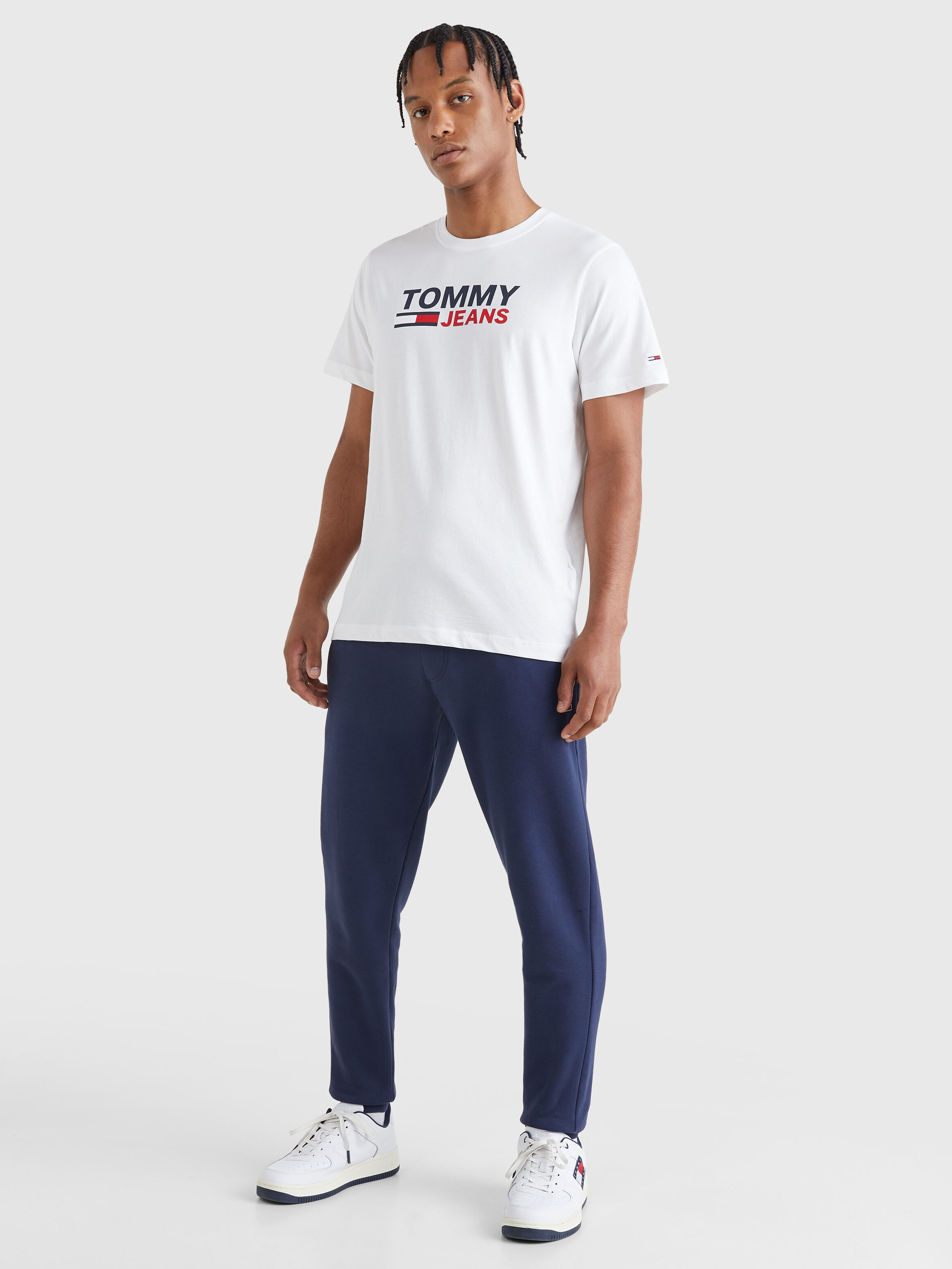 White tommy hilfiger outlet sweatpants