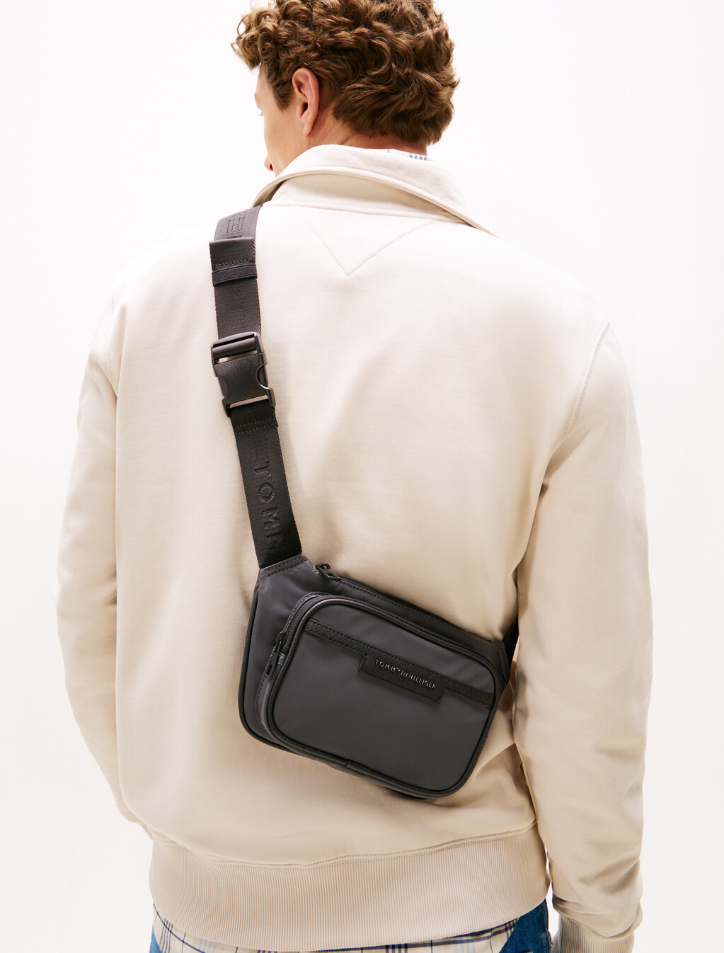 Recycled Polyester Bumbag, Dark Grey, hi-res