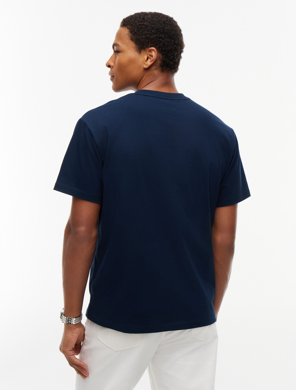 Logo Relaxed Jersey T-Shirt, Dark Blue, hi-res