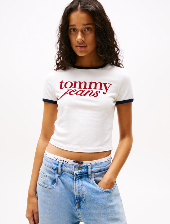 Logo Slim Ringer T-Shirt