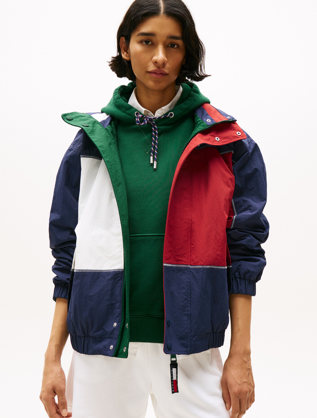 Hilfiger Sailing Reversible Relaxed Jacket, Ornamental Green/Multi, hi-res