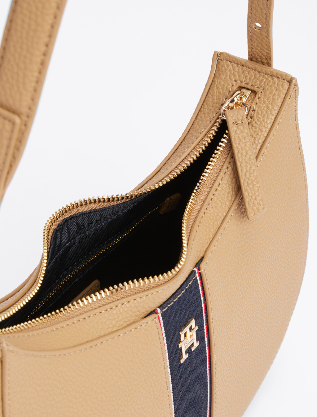 Pebble Grain Hobo Bag, Safari Canvas, hi-res