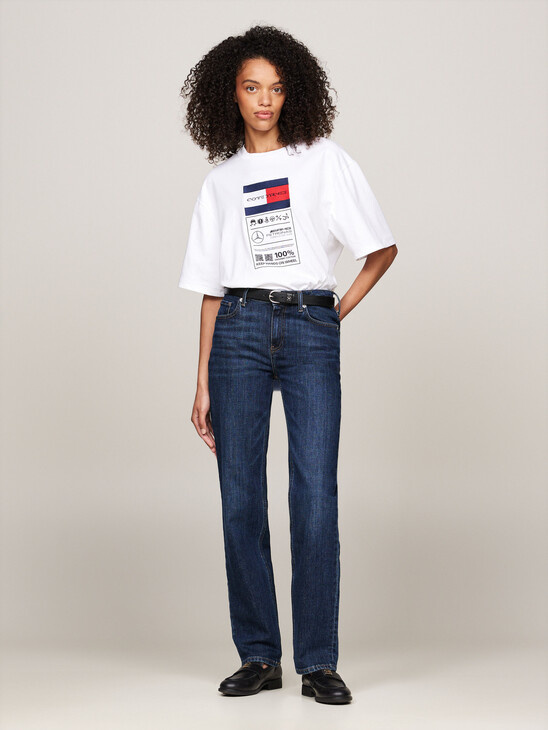 Tommy x Mercedes F1 x CR Care Label Logo T-Shirt