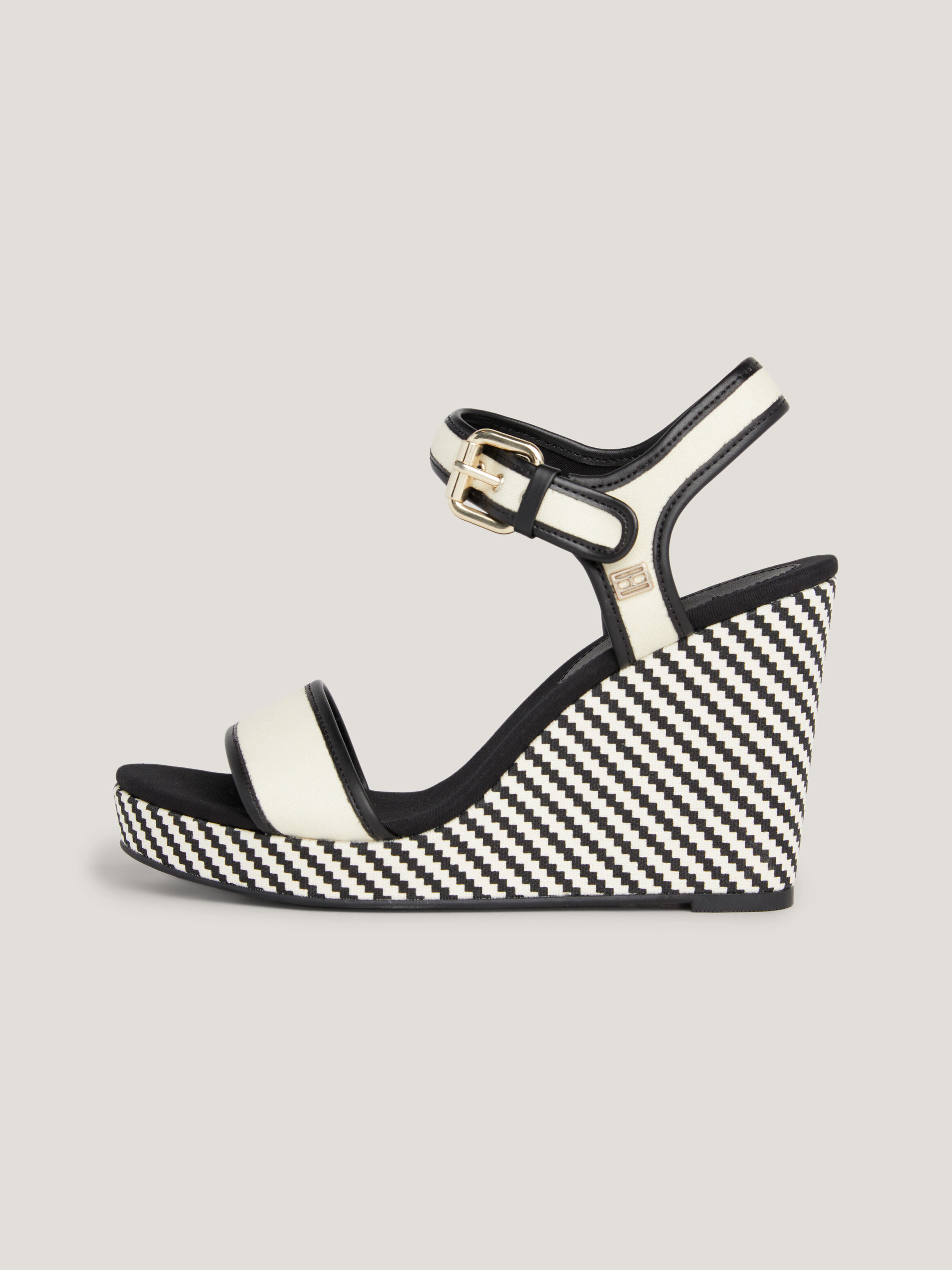 Black mid wedge on sale sandals